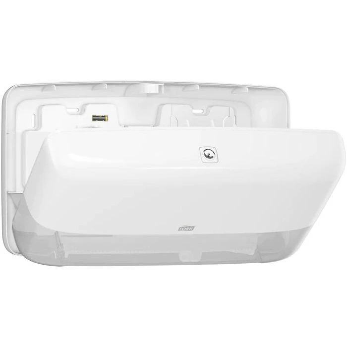 Tork Toilettenpapierspender Elevation, 555500, T2, Kunststoff, Für 2 Mini Jumbo Rollen, Weiß 6 Tork Toilettenpapierspender Elevation, 555500, T2, Kunststoff, Für 2 Mini Jumbo Rollen, Weiß – Bild 4