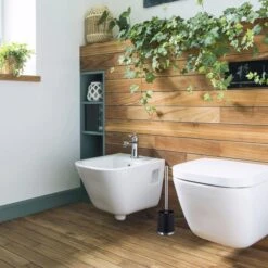 Relaxdays WC-Bürste Rund, Schwarz, Bürstenhalter Aus Kunststoff -Einrichtungsgeschäft 02afd84d11ae2794b451462f48555c2ddec6bba6 wc buerste relaxdays rund schwarz