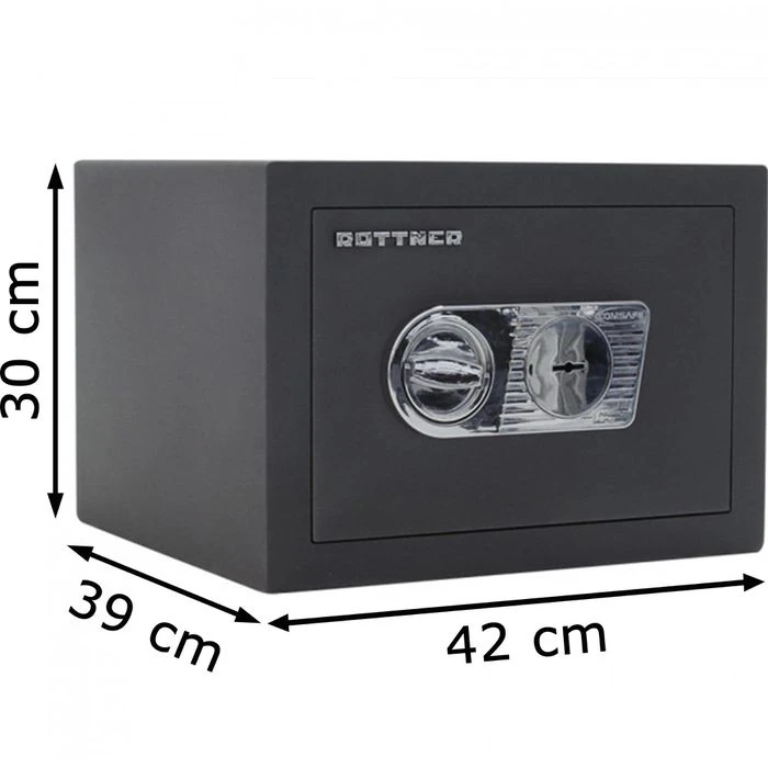 Rottner Tresor Toscana 40, 30 X 42cm, Mit Doppelbartschloss, 38kg 8 Rottner Tresor Toscana 40, 30 X 42cm, Mit Doppelbartschloss, 38kg – Bild 6