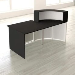 Kerkmann Empfangstheke Cento 2, 3851, Weiß / Anthrazit, 180 X 110 X 95cm, Mit Anbautisch -Einrichtungsgeschäft 03a6d490c59d9aaa2f25ebb50b6a63577732feab empfangstheke kerkmann cento 2 3851