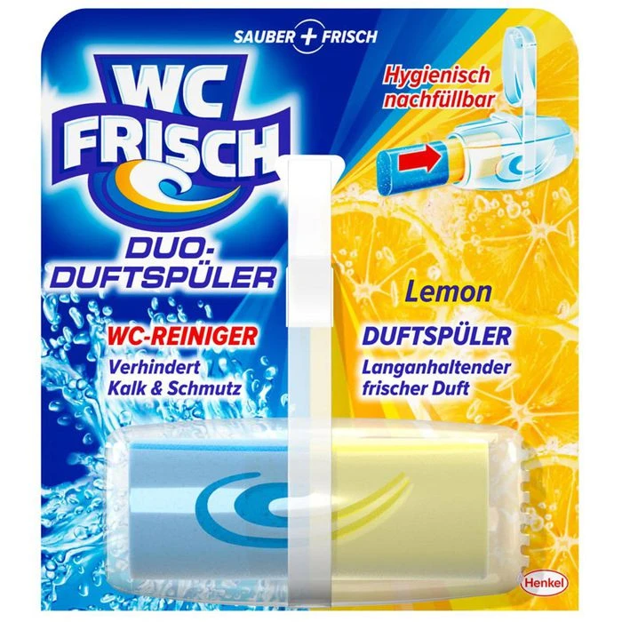 WC-Frisch WC-Duftspüler Duo-Duftspüler Lemon, 2-Phasen-Wirkung, Im Korb 3 WC-Frisch WC-Duftspüler Duo-Duftspüler Lemon, 2-Phasen-Wirkung, Im Korb