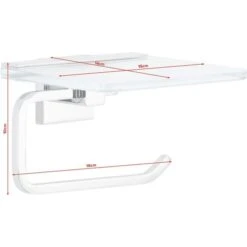 Tesa Toilettenpapierspender Deluxxe Mit Ablage, Ohne Bohren, Metall, Für 1 Kleinrolle, Silber -Einrichtungsgeschäft 06841392695b142f90971ca6af84ec6b20cdaa2e toilettenpapierspender tesa deluxxe mit ablage