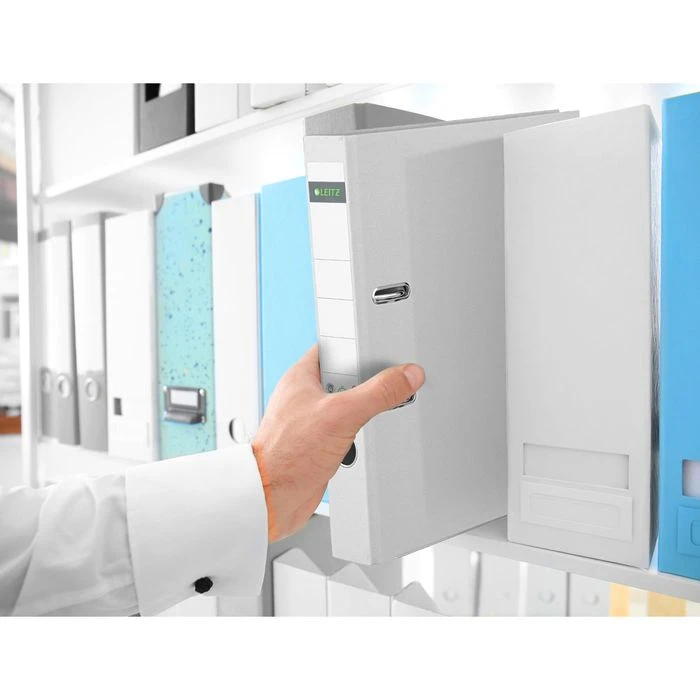 Leitz Ordner 1008-00-01, Vollpapier, Karton, A4, 5,2cm, Weiß 5 Leitz Ordner 1008-00-01, Vollpapier, Karton, A4, 5,2cm, Weiß – Bild 3