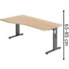 Hammerbacher Schreibtisch O-Serie, Eiche, Höhenverstellbar, 180 X 65-85 X 100cm, Freiform 1 Hammerbacher Schreibtisch O-Serie, Eiche, Höhenverstellbar, 180 X 65-85 X 100cm, Freiform -Einrichtungsgeschäft 0868e2ec8d7e9d6362405ac7fb0efc26847e8894 schreibtisch hammerbacher o serie eiche