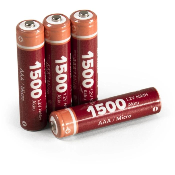 McPower Akkus AAA 1500 MAh, Micro, R3, HR03, NiMH, 4 Stück 3 McPower Akkus AAA 1500 MAh, Micro, R3, HR03, NiMH, 4 Stück