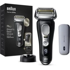 Braun Elektrorasierer Series 9 Pro Premium 9420s, Wet & Dry, 4+1 Scherkopf, Mit Trimmer & PowerCase