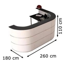 Kerkmann Empfangstheke Cento 6, 3855, Weiß / Anthrazit, 260 X 110 X 180cm, Winkeltheke -Einrichtungsgeschäft 0e9b9872fc67358d001efed6161e2ad8ccd6bba8 empfangstheke kerkmann cento 6 3855