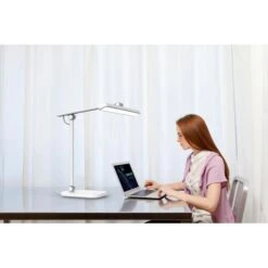 Unilux Schreibtischlampe Pureline LED, Standfuß, Dimmbar, Lichtsensor -Einrichtungsgeschäft 0f60b2132463887fab459763e8db423c1aa713cf schreibtischlampe unilux pureline led