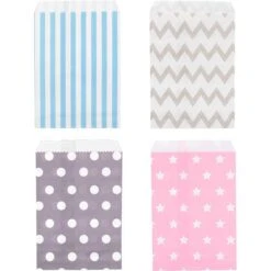 Böttcher-AG Geschenktüte Set Farbig Sortiert, Bodenbeutel, 125 X 180mm, Papier, 100 Stück