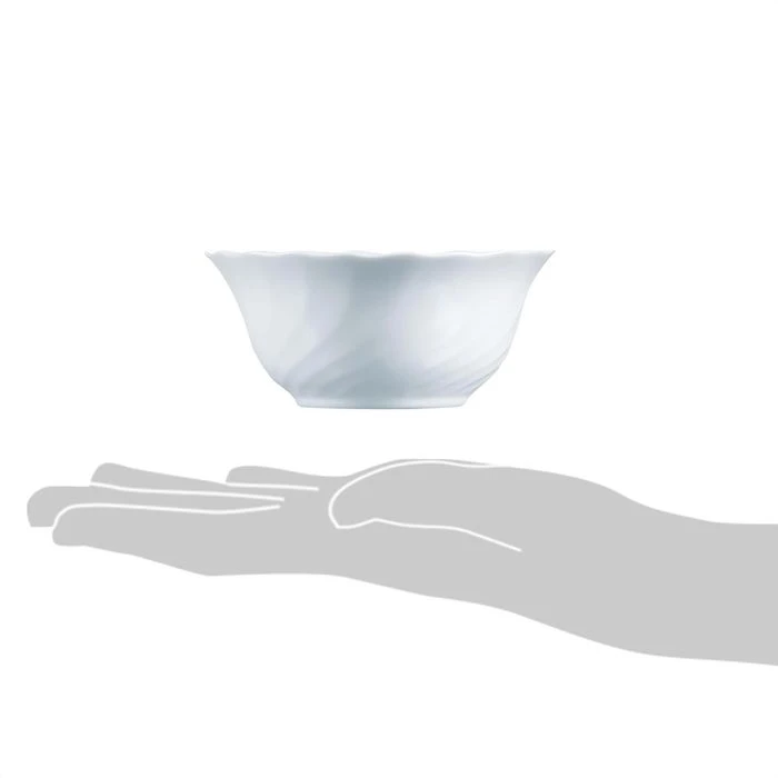 Arcoroc Dessertschalen Trianon ARC D6884, Opalglas, Weiß, 12cm, Set, 6 Stück 7 Arcoroc Dessertschalen Trianon ARC D6884, Opalglas, Weiß, 12cm, Set, 6 Stück – Bild 5