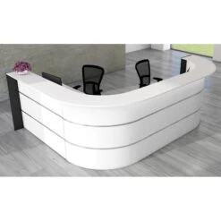 Kerkmann Empfangstheke Bari 3567, Weiß / Weiß, 335 X 112 X 235cm, Winkeltheke -Einrichtungsgeschäft 126e9b4c760d73865f32f8f565d994673992686b empfangstheke kerkmann bari 3567