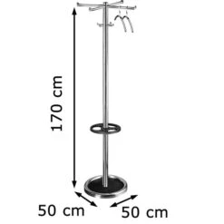 Kerkmann Garderobenständer Roma, 6229, Mit 8 Haken, Metall, Silber -Einrichtungsgeschäft 130f833c2aa8da1c5dac9761322933c1ea6202cc garderobenstaender kerkmann roma 6229
