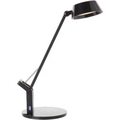 Brilliant Schreibtischlampe Kaila LED, Dimmbar, QI-Ladegerät, Standfuß, Schwarz -Einrichtungsgeschäft 1356bc896386e129954dcbd78f3a1169e592b7bd schreibtischlampe brilliant kaila led