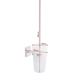 Tesa WC-Bürste Klaam, Weiß / Chrom, Bürstenhalter Aus Glas, Zur Wandmontage 11 Tesa WC-Bürste Klaam, Weiß / Chrom, Bürstenhalter Aus Glas, Zur Wandmontage -Einrichtungsgeschäft 13960992bf060a4aeab8dab61afbe87977cb3b3f wc buerste tesa klaam weiss chrom