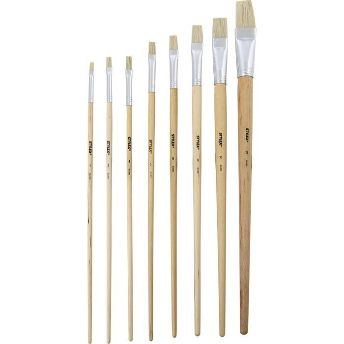 Stylex Pinsel 28682, 8 Stück, Borstenpinsel, 8 Verschiedene Größen 4 Stylex Pinsel 28682, 8 Stück, Borstenpinsel, 8 Verschiedene Größen – Bild 2