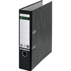 Leitz 1080-50-95 Ordner, A4, Breit, Karton, Schwarz