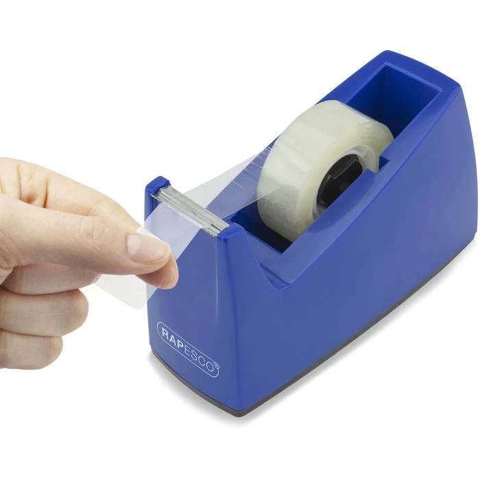 RAPESCO Klebefilmabroller 0774, 300, Blau, Tischabroller Für Kleberollen 25mm X 33m 4 RAPESCO Klebefilmabroller 0774, 300, Blau, Tischabroller Für Kleberollen 25mm X 33m – Bild 2