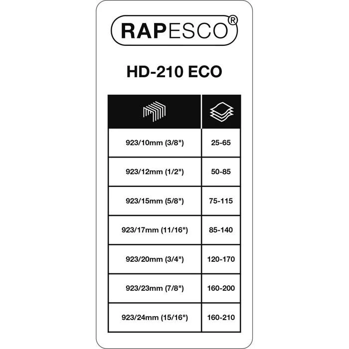 RAPESCO Heftgerät 1397 HD-210 ECO, Blockhefter, Heftleistung 210 Blatt, Soft Weiß 6 RAPESCO Heftgerät 1397 HD-210 ECO, Blockhefter, Heftleistung 210 Blatt, Soft Weiß – Bild 4