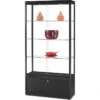 SDB Glasvitrine GPC-1000 Mit Unterschrank, Stehend, Mit LED-Beleuchtung, 100 X 200 X 40cm, Schwarz -Einrichtungsgeschäft 2027fde66f48723104dfb7a9500ca3a219ad0097 glasvitrine sdb gpc 1000 mit unterschrank stehend