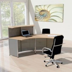 Kerkmann Empfangstheke Genua 3995, Silber / Buche, 116 X 115 X 70, Grundtheke Gerade -Einrichtungsgeschäft 210efbf939fcef9759aa612946157b802eaf0a07 empfangstheke kerkmann genua 3995