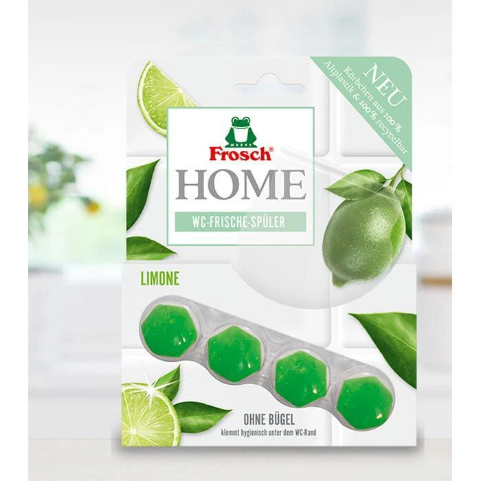 Frosch WC-Duftspüler Home, Ohne Bügel, Limone, WC-Frische-Spüler, Bio-Qualität 4 Frosch WC-Duftspüler Home, Ohne Bügel, Limone, WC-Frische-Spüler, Bio-Qualität – Bild 2