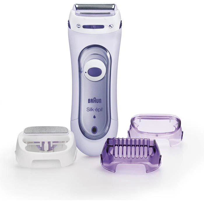 Braun Silk-epil LS 5560, Lady Shaver, Rasierer Für Frauen, Inkl. Peeling-Aufsatz, Lila 3 Braun Silk-epil LS 5560, Lady Shaver, Rasierer Für Frauen, Inkl. Peeling-Aufsatz, Lila