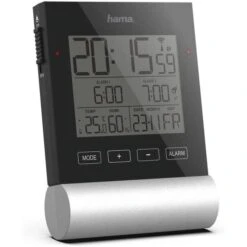 Hama Wecker Black Line Funk Digital, Thermo-Hygrometer, 2 Weckzeiten, Schwarz -Einrichtungsgeschäft 2450ac1ef035b383f605e7dacb5d91f1a02b5082 wecker hama black line funk digital