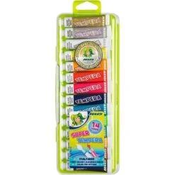 Jolly Temperafarben Super Tempera 14 Gold & Silber, 14 Farben Je 7,5ml, In Tuben