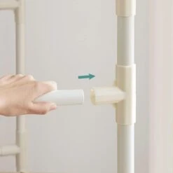 Songmics Garderobenständer RDR01WT, Bis 55 Kg, Mit 2 Kleiderstangen Und Ablage, Metall, Weiß -Einrichtungsgeschäft 25210b63bc90469763e0be46ccd5852bbb957455 garderobenstaender songmics rdr01wt bis 55 kg