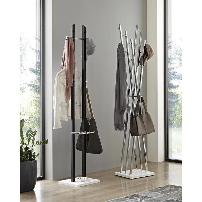Haku-Möbel Garderobenständer 17300, Mit 14 Haken, Metall, Chrom 5 Haku-Möbel Garderobenständer 17300, Mit 14 Haken, Metall, Chrom – Bild 3
