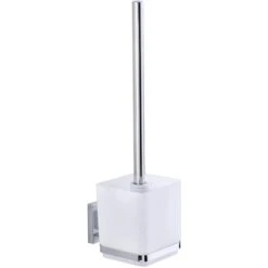 Wenko WC-Bürste Vacuum-Loc Quadro, Weiß, Bürstenhalter Aus Edelstahl, Zur Wandmontage