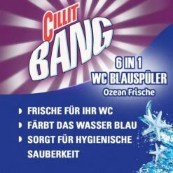 Cillit-Bang WC-Duftspüler 6 In 1 Blauspüler, Ozean Frische, Im Korb, 3 Stück -Einrichtungsgeschäft 25c6f9c2d213f006e04714c0cba6cc9f4d4d236b wc duftspueler cillit bang 6 in 1 blauspueler ozean