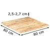 VidaXL Tischplatte 286030, Aus Massivholz, Quadratisch 80 X 80 Cm, Mango -Einrichtungsgeschäft 26cf98e17527910518634b6514aba4062f1c2935 tischplatte vidaxl 286030