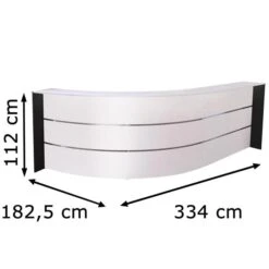 Kerkmann Empfangstheke Bari 3565, Weiß / Weiß, 334 X 112 X 182,5cm, Bogentheke 9 Kerkmann Empfangstheke Bari 3565, Weiß / Weiß, 334 X 112 X 182,5cm, Bogentheke -Einrichtungsgeschäft 2919f6f7fd73dd2d0785608a3b2d4b2e98f77d16 empfangstheke kerkmann bari 3565