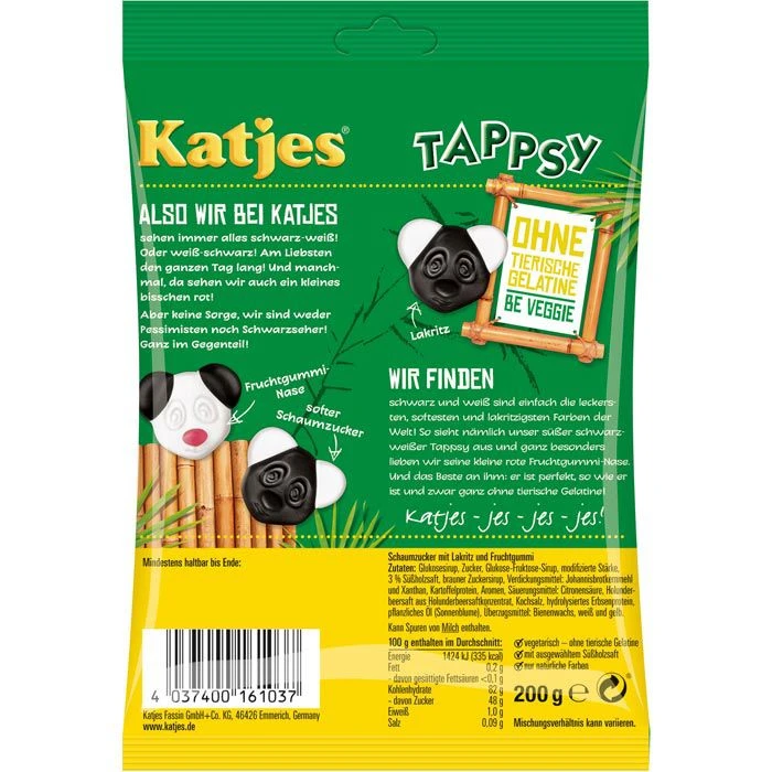 Katjes Lakritz Tappsy, 200g 4 Katjes Lakritz Tappsy, 200g – Bild 2