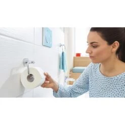 Tesa Toilettenpapierspender Smooz, 40314, Ohne Bohren, Metall, Für 1 Kleinrolle, Silber -Einrichtungsgeschäft 2c86d0f25256f10590b81bd624261c583e8b9794 toilettenpapierspender tesa smooz 40314