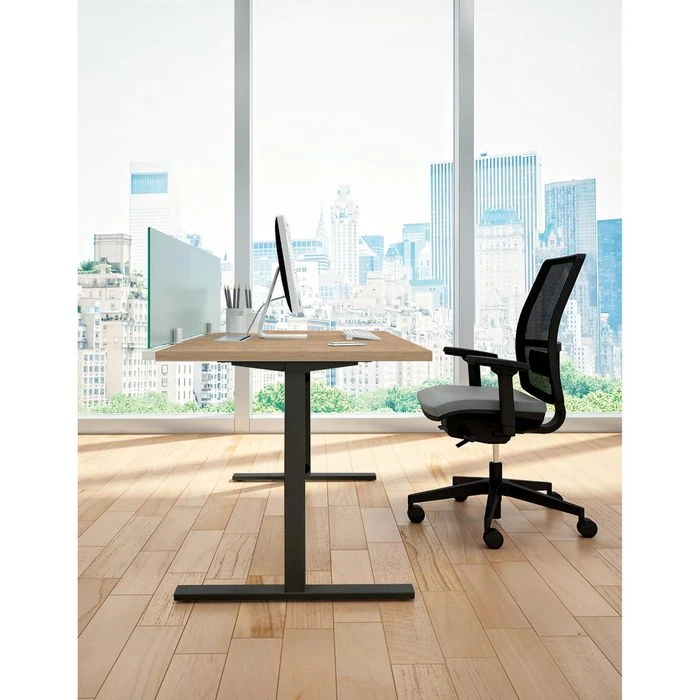 Quadrifoglio Schreibtisch Idea+ Tube, Maße: 180 X 80cm, Eiche / Dunkelgrau 5 Quadrifoglio Schreibtisch Idea+ Tube, Maße: 180 X 80cm, Eiche / Dunkelgrau – Bild 3