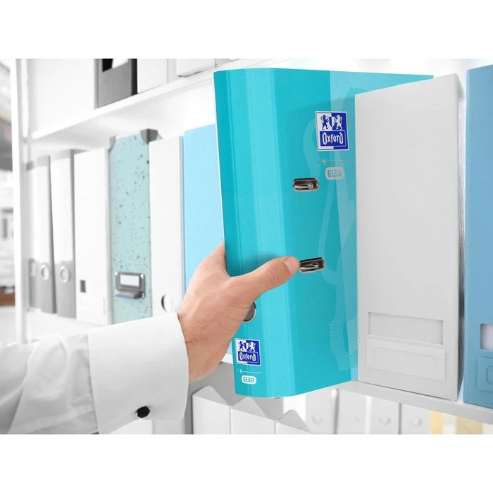 Oxford By Elba Ordner 400104028 Soft Touch, A4, Breit, Karton, Aquablau 5 Oxford By Elba Ordner 400104028 Soft Touch, A4, Breit, Karton, Aquablau – Bild 3