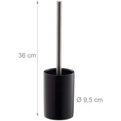 Relaxdays WC-Bürste Schwarz, Bürstenhalter Aus Keramik -Einrichtungsgeschäft 3025308d160760fad8b199fe1387c003aeef765a wc buerste relaxdays schwarz