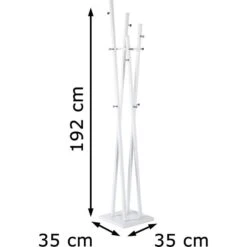 Haku-Möbel Garderobenständer 20307, Mit 12 Haken, Metall, Weiß -Einrichtungsgeschäft 318e63beb8c6bd2e77fd287e6aa08619ec85b3db garderobenstaender haku moebel 20307