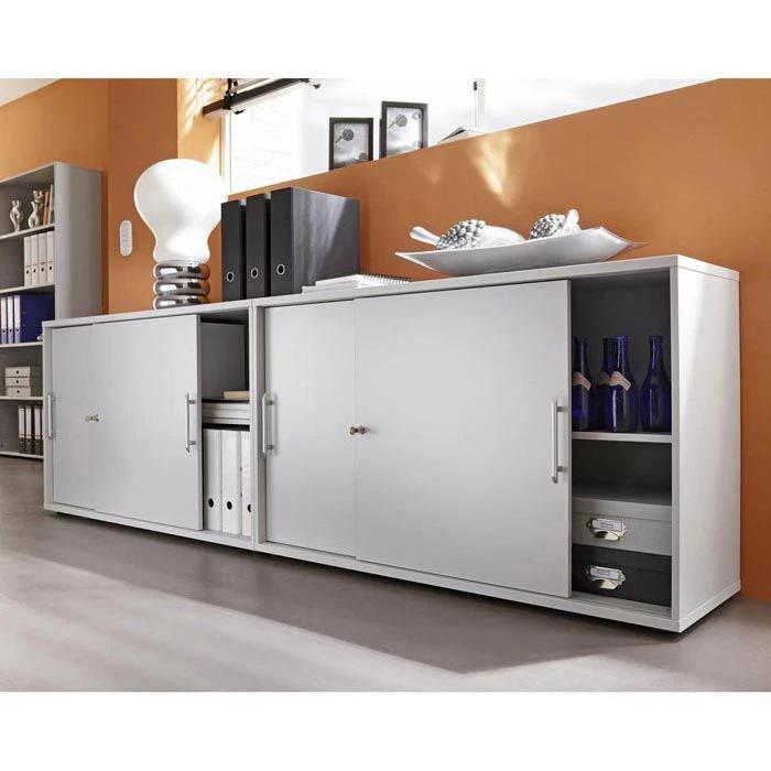 Hammerbacher Schiebetürenschrank H-Serie, Holz, Abschließbar, 120 X 110 X 40cm, Ahorn 6 Hammerbacher Schiebetürenschrank H-Serie, Holz, Abschließbar, 120 X 110 X 40cm, Ahorn – Bild 4