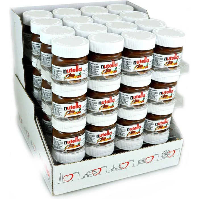 Nutella Brotaufstrich Minigläser, Je 25g, 64 Stück, 1,6kg 3 Nutella Brotaufstrich Minigläser, Je 25g, 64 Stück, 1,6kg