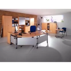 Hammerbacher Aktenregal N-Serie, 3 Ordnerhöhen, 40,6 X 127 X 40cm, Buche -Einrichtungsgeschäft 35fbc4849cf4ad37b2589dd1f97293aad53e9ce6 aktenregal hammerbacher n serie