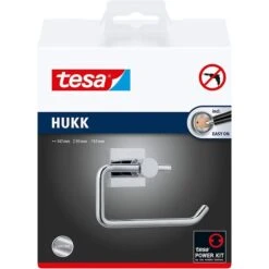 Tesa Toilettenpapierspender Hukk, 40246, Ohne Bohren, Metall, Für 1 Kleinrolle, Silber -Einrichtungsgeschäft 360b84afed5a9f04f2294ffd0b4e8bc9ba4697d6 toilettenpapierspender tesa hukk 40246