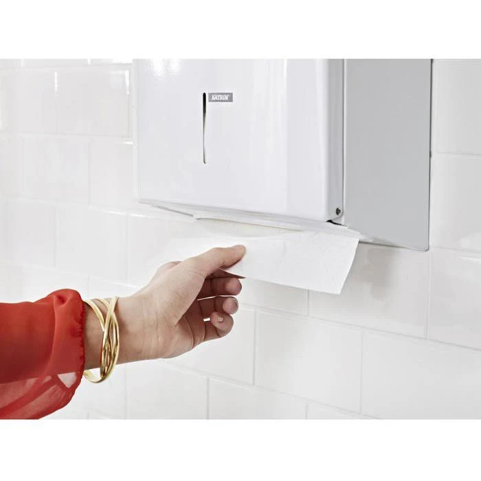 Katrin Papierhandtücher Plus Non Stop L 3 Wide, 3-lagig, Interfold-Falz, 24 X 32 Cm, 2250 Stück 4 Katrin Papierhandtücher Plus Non Stop L 3 Wide, 3-lagig, Interfold-Falz, 24 X 32 Cm, 2250 Stück – Bild 2