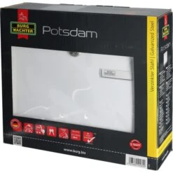 Burg Wächter Burg-Wächter Briefkasten Potsdam 877 W, Aus Stahl, Weiß -Einrichtungsgeschäft 371e7d52406c7a56a9a3d8ac1ad851246a6e2489 briefkasten burg waechter potsdam 877 w weiss