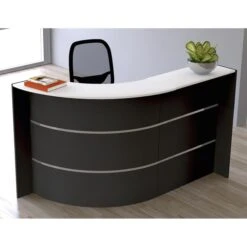 Kerkmann Empfangstheke Bari 3575, Anthrazit / Weiß, 175 X 112 X 95cm, Kompakttheke -Einrichtungsgeschäft 3a33cf3e268fb149a64ddaecc71cc32b938cc48b empfangstheke kerkmann bari 3575