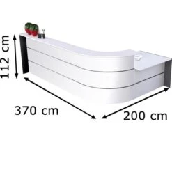 Kerkmann Empfangstheke Bari 3568, Weiß, 370 X 112 X 200cm, Winkeltheke Mit Anbautisch -Einrichtungsgeschäft 3a43c656aa9861b156dbac14e8469d9e457bf856 empfangstheke kerkmann bari 3568 weiss