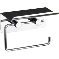 Wenko Toilettenpapierspender 21809100, Edelstahl, Für 1 Kleinrolle, Mit Ablage, Silber -Einrichtungsgeschäft 3c32bc65ae21397eb4d5aa8e199d511af2b3e96b toilettenpapierspender wenko 21809100