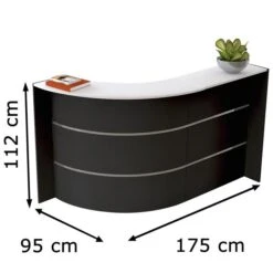 Kerkmann Empfangstheke Bari 3575, Anthrazit / Weiß, 175 X 112 X 95cm, Kompakttheke -Einrichtungsgeschäft 3c43140458a390ce465b299ead1d0c80457c168d empfangstheke kerkmann bari 3575